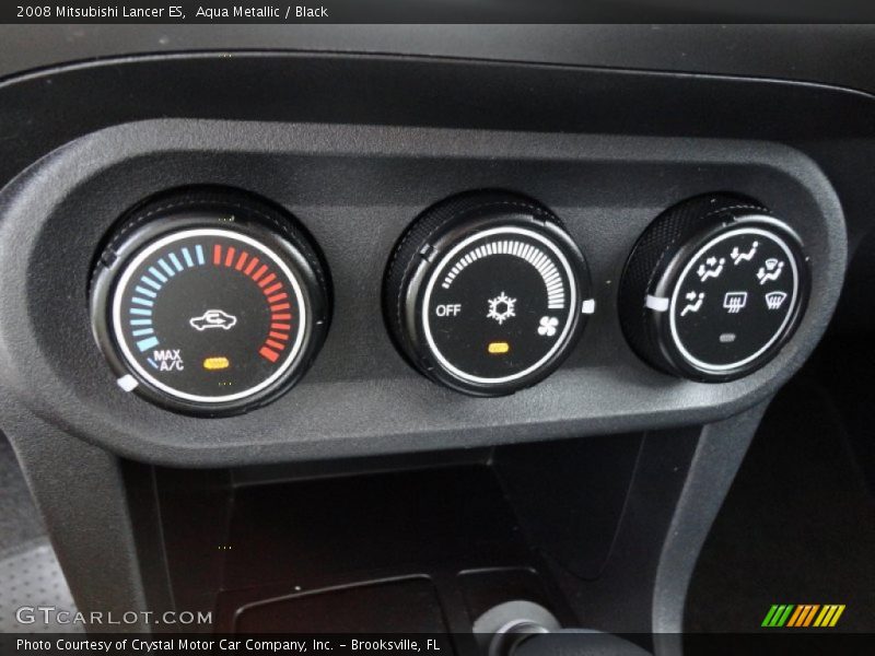 Aqua Metallic / Black 2008 Mitsubishi Lancer ES