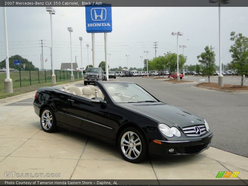 Black / Ash 2007 Mercedes-Benz CLK 350 Cabriolet