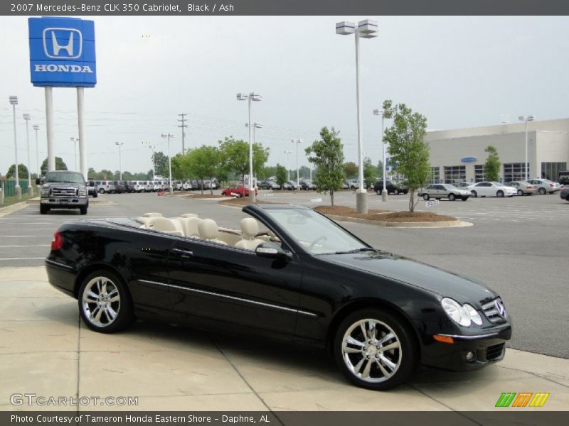 Black / Ash 2007 Mercedes-Benz CLK 350 Cabriolet