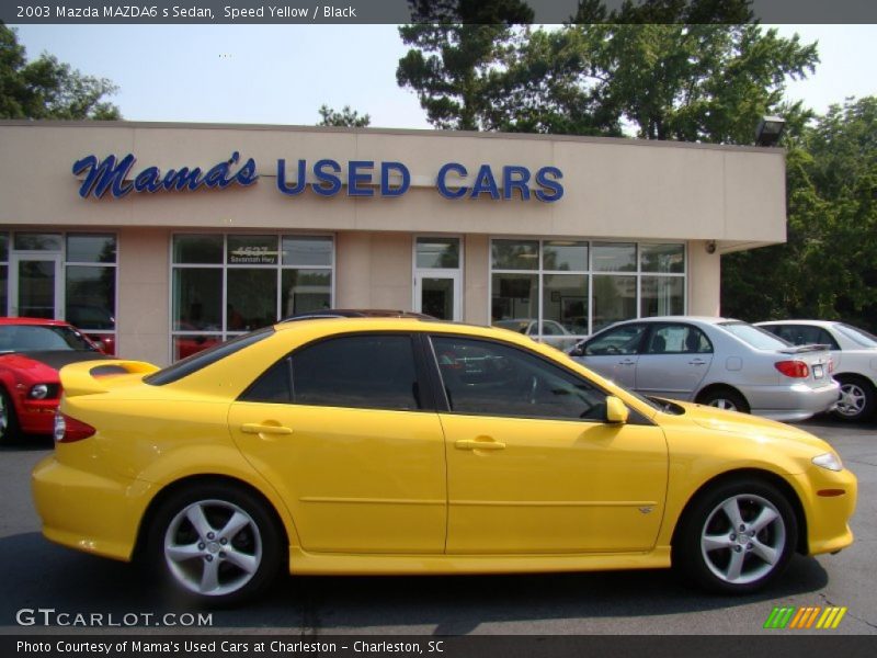 Speed Yellow / Black 2003 Mazda MAZDA6 s Sedan