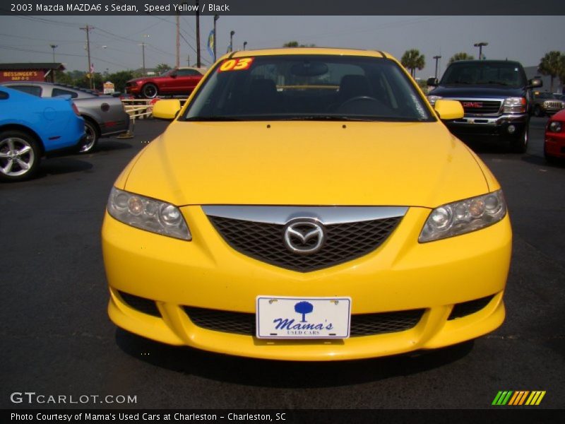 Speed Yellow / Black 2003 Mazda MAZDA6 s Sedan