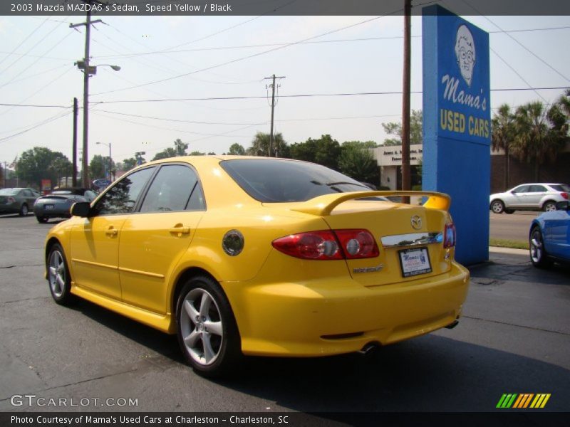 Speed Yellow / Black 2003 Mazda MAZDA6 s Sedan