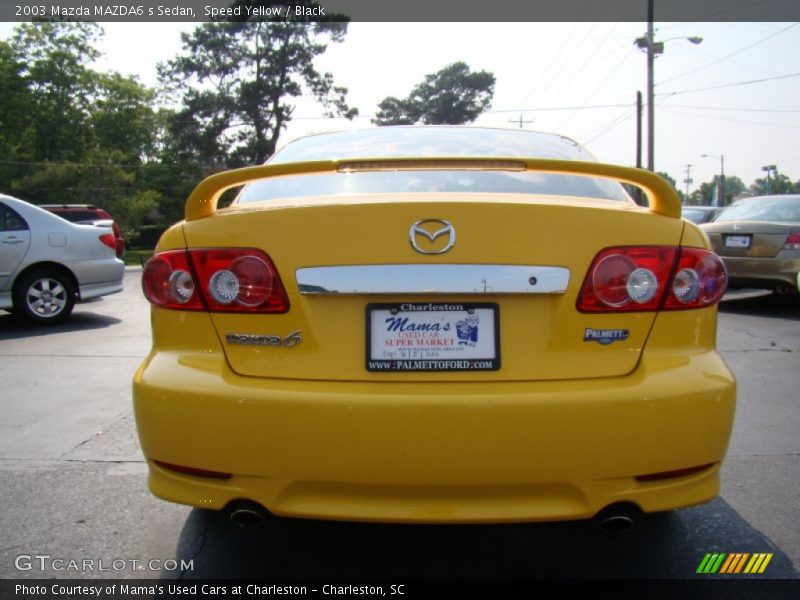 Speed Yellow / Black 2003 Mazda MAZDA6 s Sedan