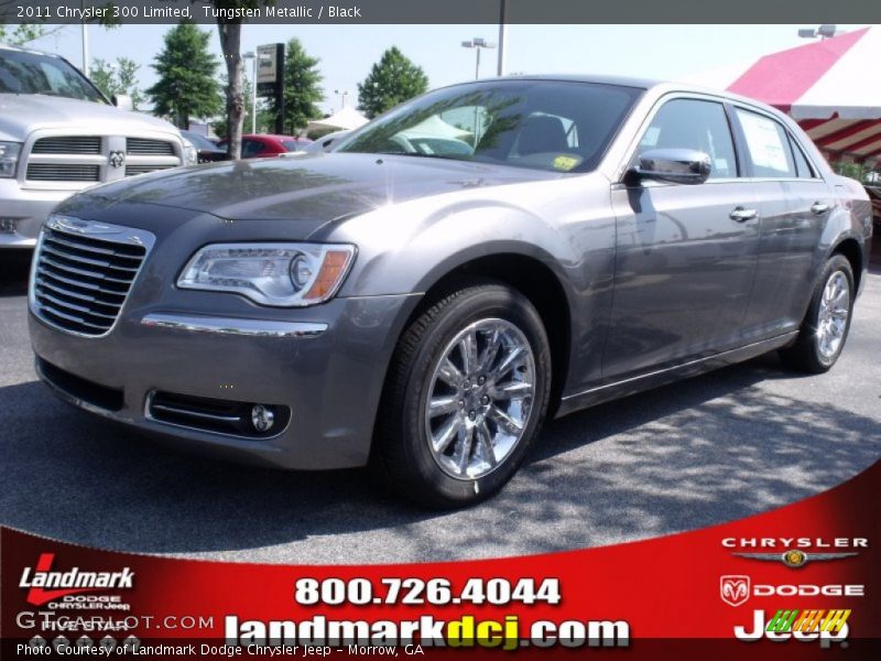 Tungsten Metallic / Black 2011 Chrysler 300 Limited