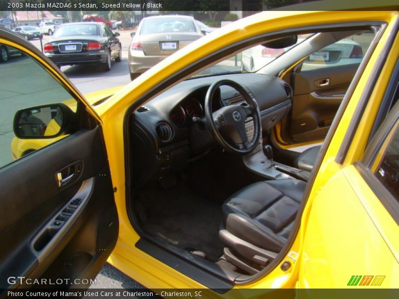 Speed Yellow / Black 2003 Mazda MAZDA6 s Sedan