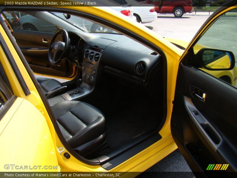 Speed Yellow / Black 2003 Mazda MAZDA6 s Sedan