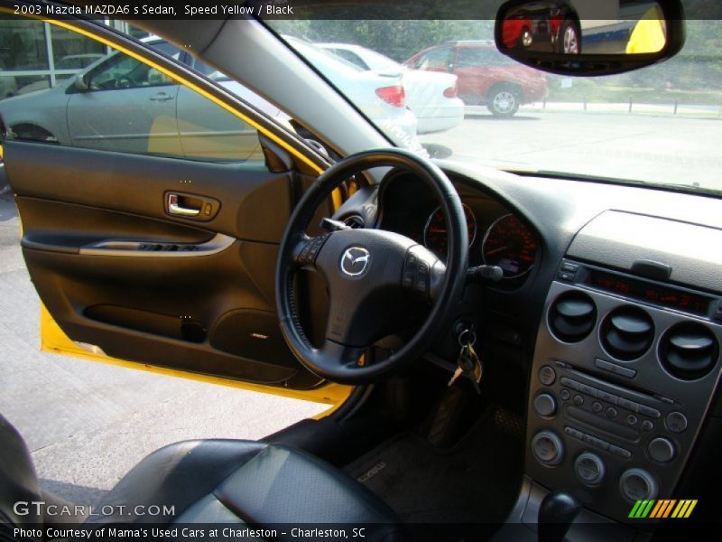 Speed Yellow / Black 2003 Mazda MAZDA6 s Sedan