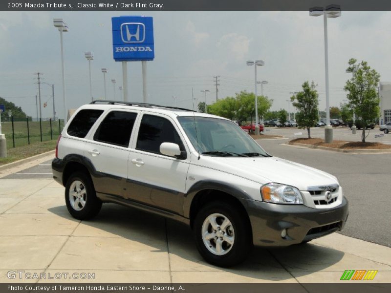 Classic White / Dark Flint Gray 2005 Mazda Tribute s