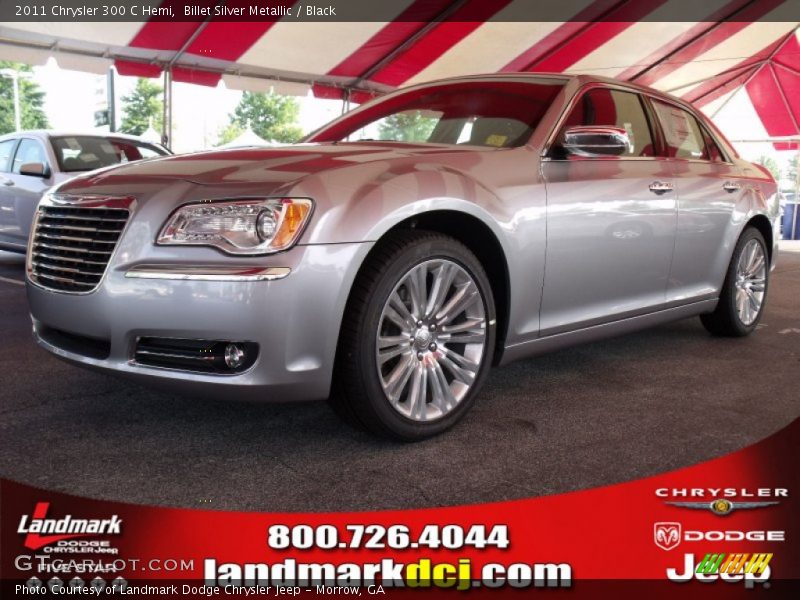 Billet Silver Metallic / Black 2011 Chrysler 300 C Hemi