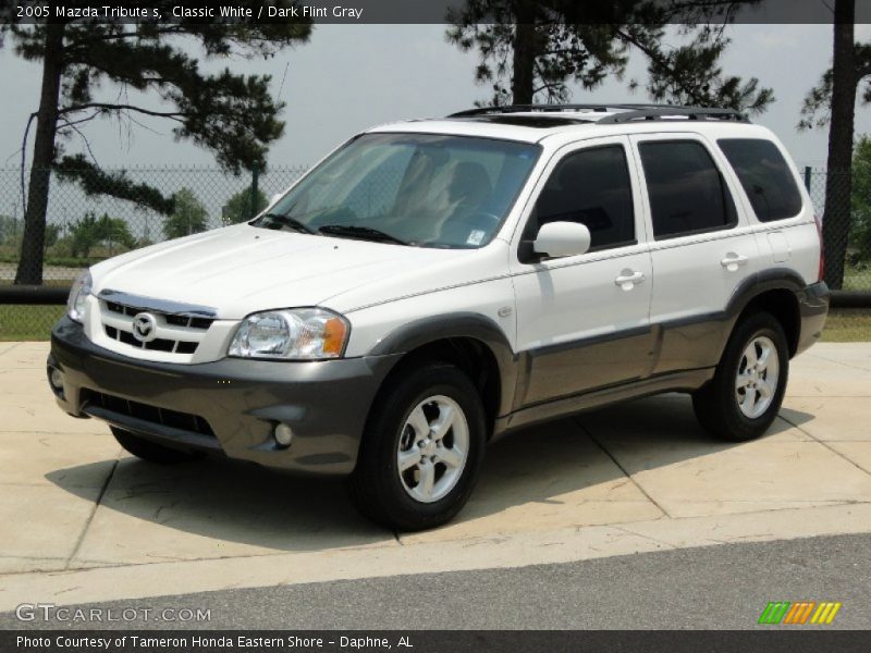 Classic White / Dark Flint Gray 2005 Mazda Tribute s