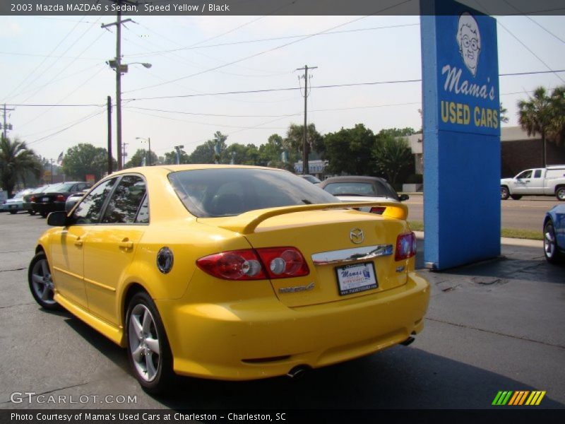 Speed Yellow / Black 2003 Mazda MAZDA6 s Sedan