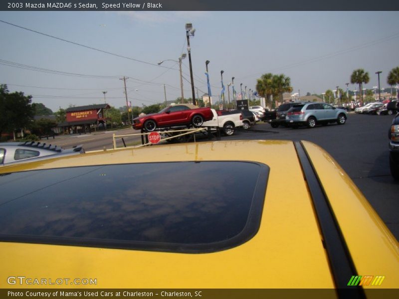 Speed Yellow / Black 2003 Mazda MAZDA6 s Sedan