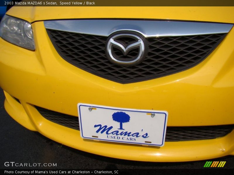 Speed Yellow / Black 2003 Mazda MAZDA6 s Sedan