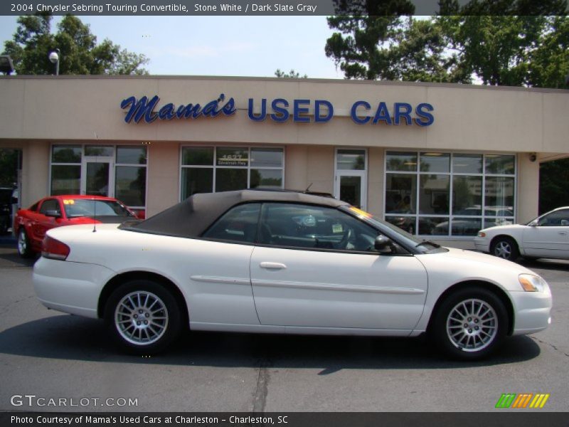 Stone White / Dark Slate Gray 2004 Chrysler Sebring Touring Convertible