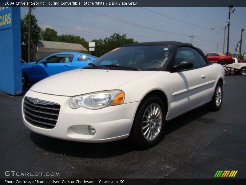 Stone White / Dark Slate Gray 2004 Chrysler Sebring Touring Convertible
