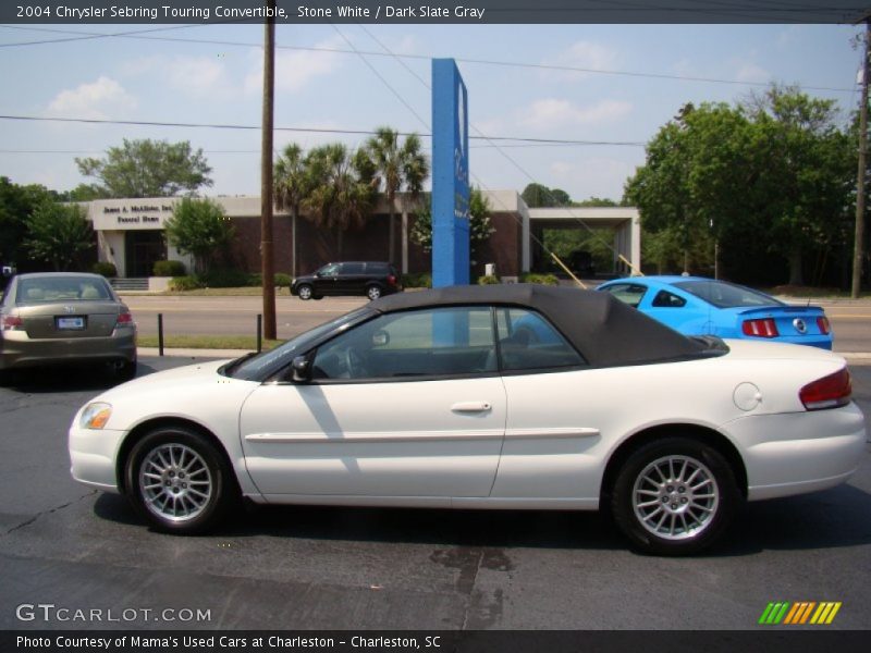 Stone White / Dark Slate Gray 2004 Chrysler Sebring Touring Convertible