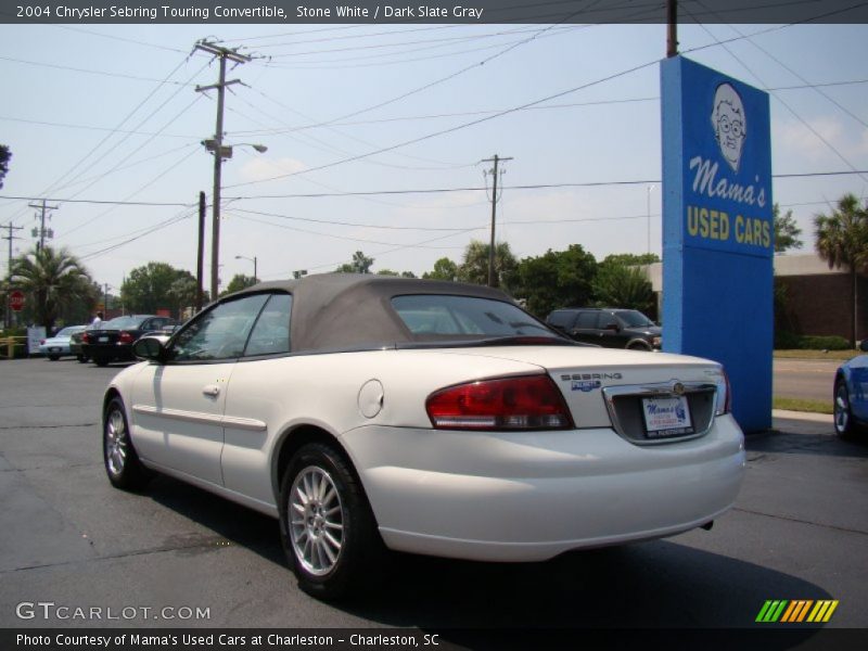 Stone White / Dark Slate Gray 2004 Chrysler Sebring Touring Convertible