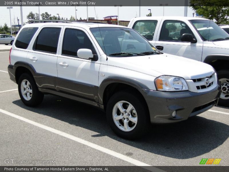 Classic White / Dark Flint Gray 2005 Mazda Tribute s