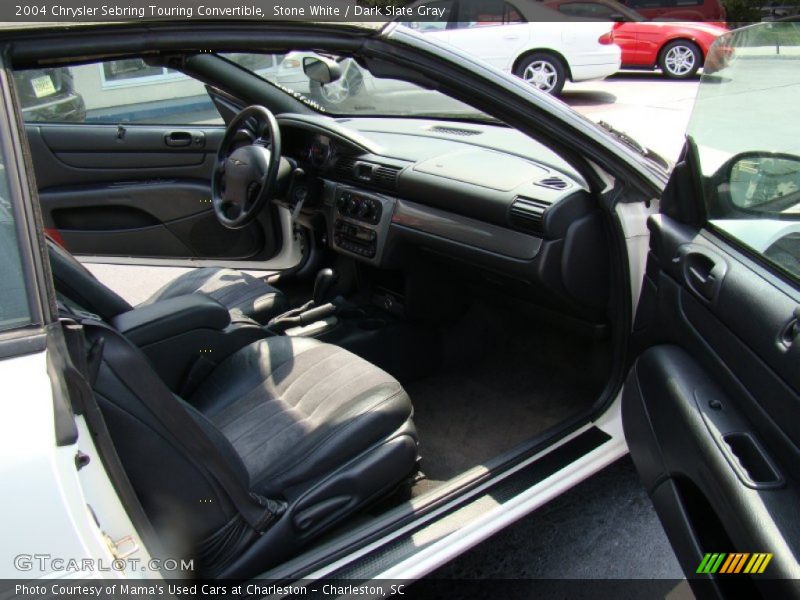 Stone White / Dark Slate Gray 2004 Chrysler Sebring Touring Convertible