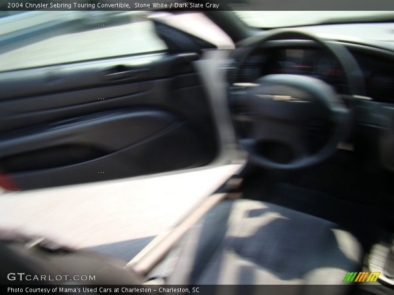 Stone White / Dark Slate Gray 2004 Chrysler Sebring Touring Convertible