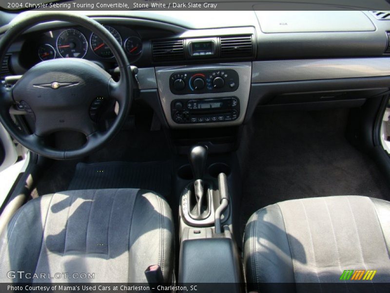 Stone White / Dark Slate Gray 2004 Chrysler Sebring Touring Convertible
