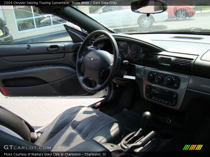Stone White / Dark Slate Gray 2004 Chrysler Sebring Touring Convertible