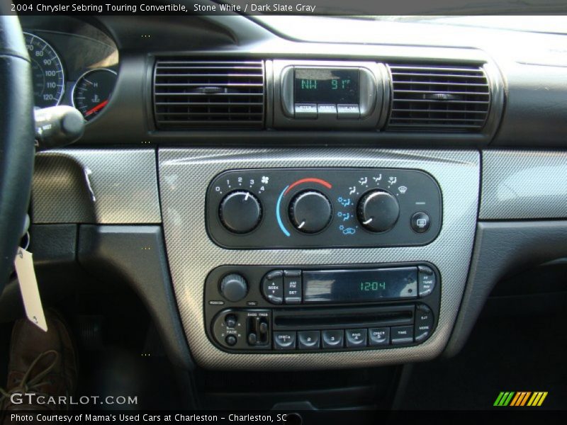 Stone White / Dark Slate Gray 2004 Chrysler Sebring Touring Convertible