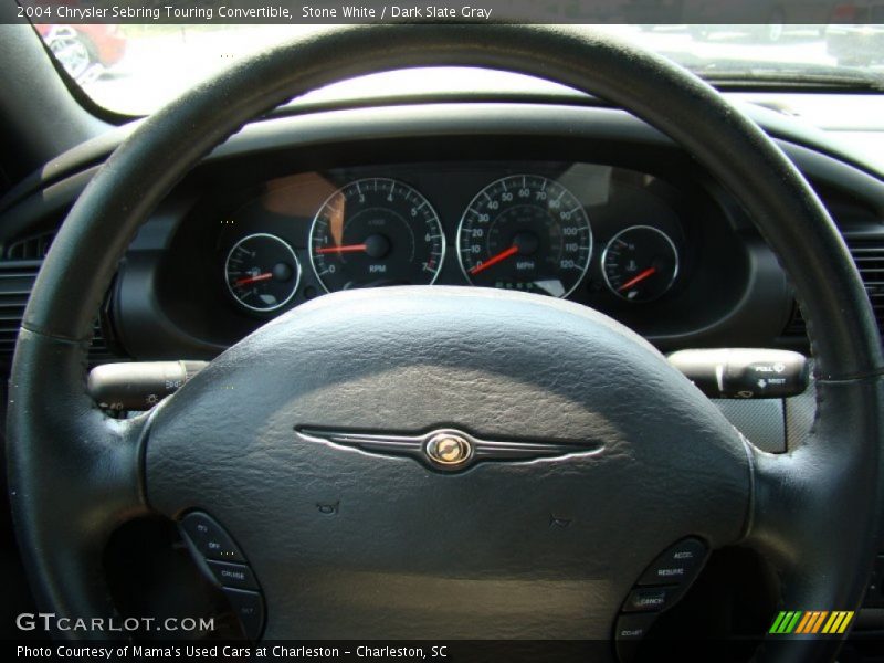 Stone White / Dark Slate Gray 2004 Chrysler Sebring Touring Convertible