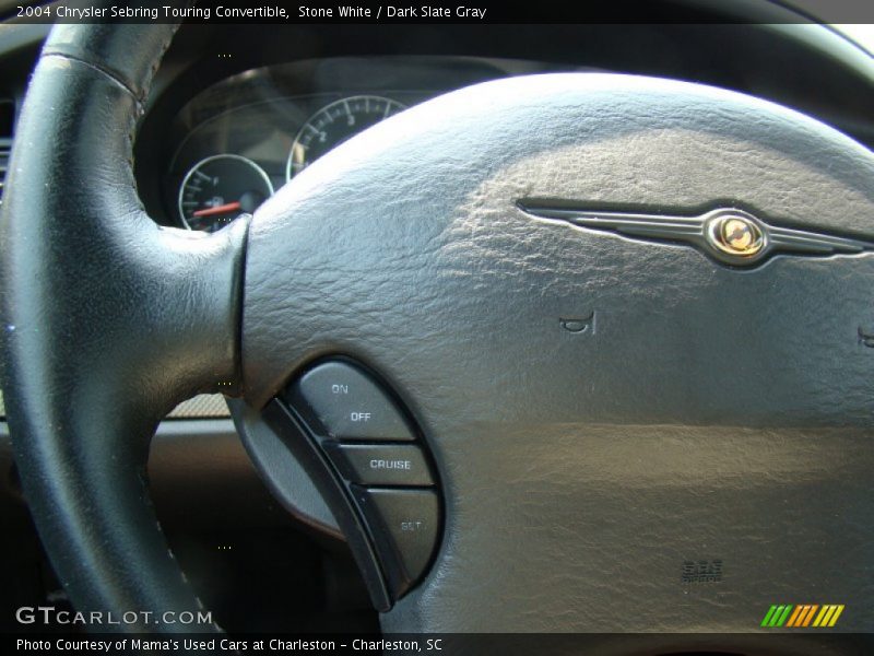 Stone White / Dark Slate Gray 2004 Chrysler Sebring Touring Convertible