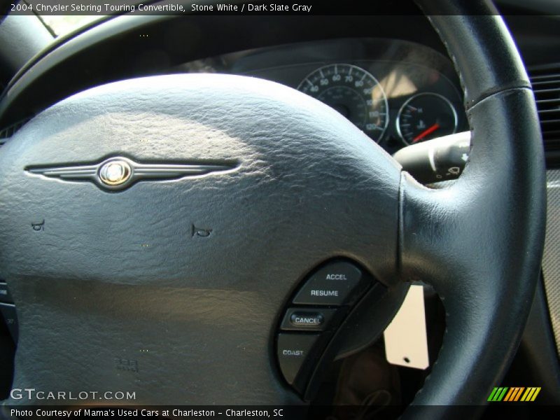 Stone White / Dark Slate Gray 2004 Chrysler Sebring Touring Convertible