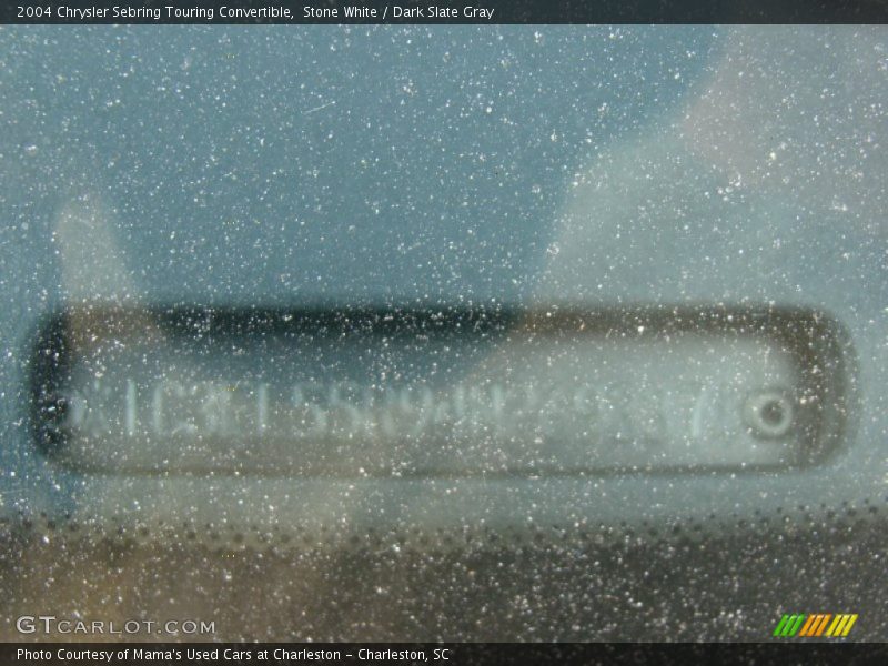 Stone White / Dark Slate Gray 2004 Chrysler Sebring Touring Convertible