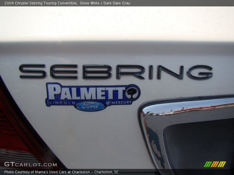 Stone White / Dark Slate Gray 2004 Chrysler Sebring Touring Convertible