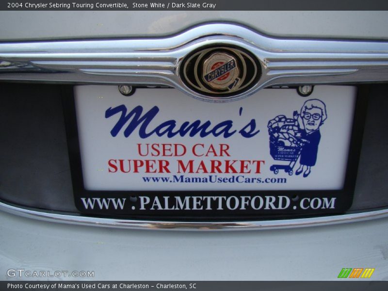 Stone White / Dark Slate Gray 2004 Chrysler Sebring Touring Convertible