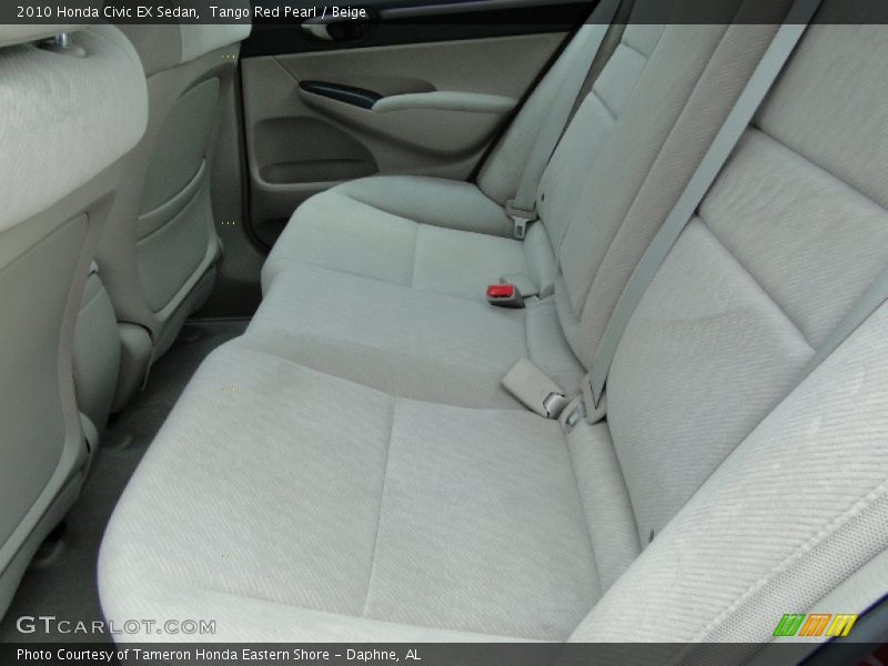 Tango Red Pearl / Beige 2010 Honda Civic EX Sedan