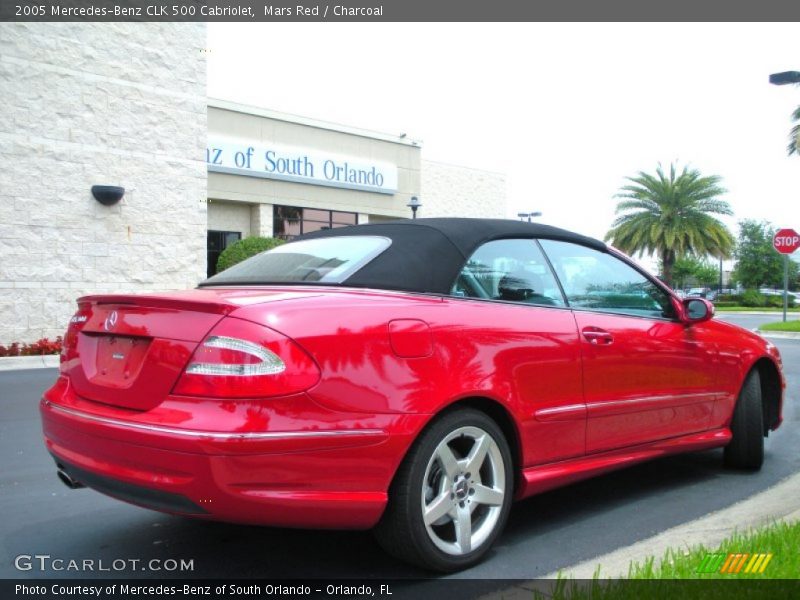 Mars Red / Charcoal 2005 Mercedes-Benz CLK 500 Cabriolet