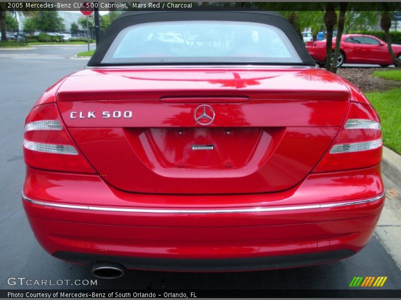 Mars Red / Charcoal 2005 Mercedes-Benz CLK 500 Cabriolet