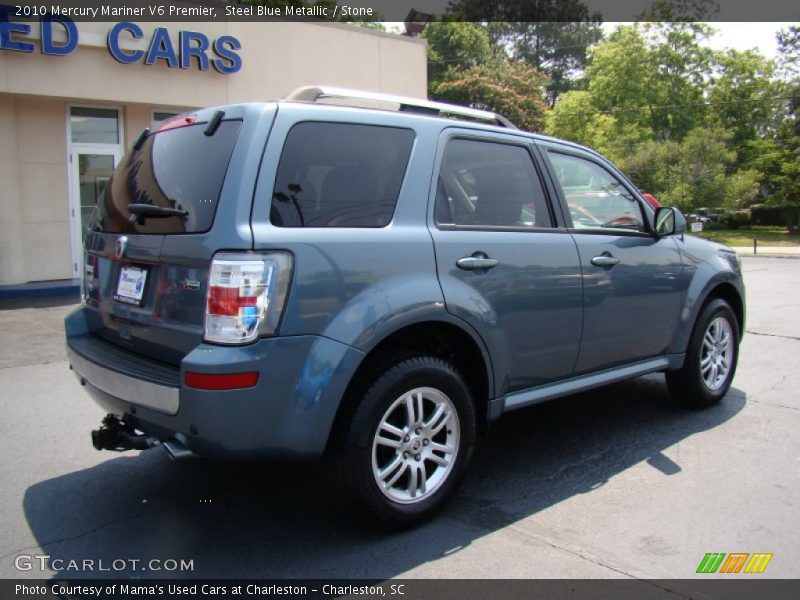 Steel Blue Metallic / Stone 2010 Mercury Mariner V6 Premier