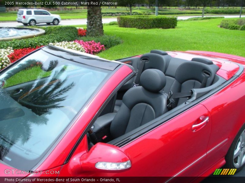 Mars Red / Charcoal 2005 Mercedes-Benz CLK 500 Cabriolet