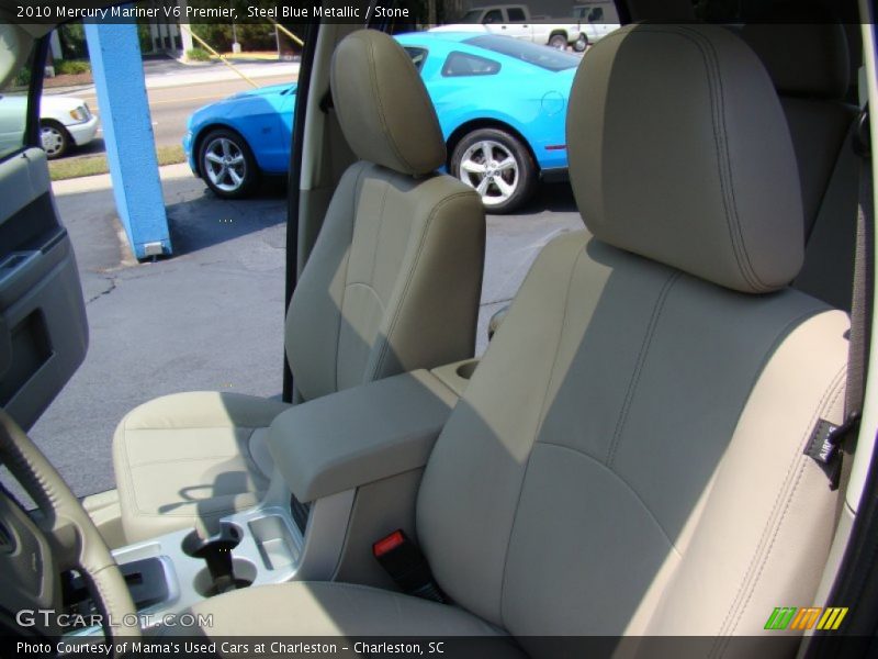 Steel Blue Metallic / Stone 2010 Mercury Mariner V6 Premier