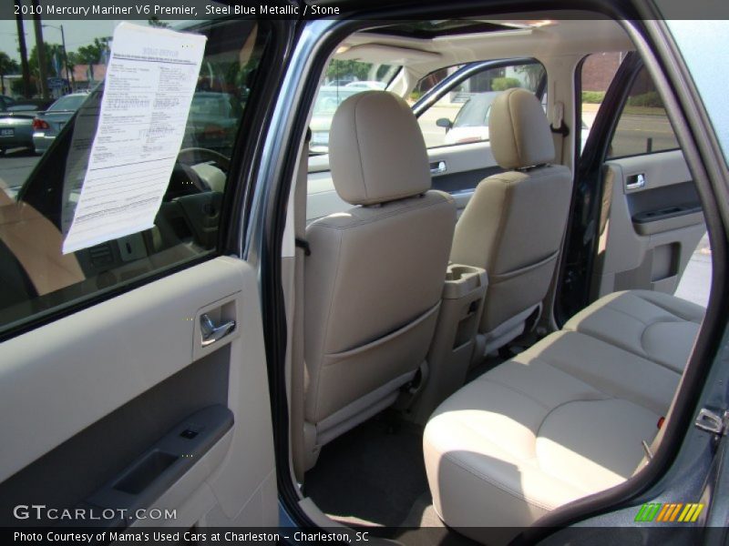 Steel Blue Metallic / Stone 2010 Mercury Mariner V6 Premier