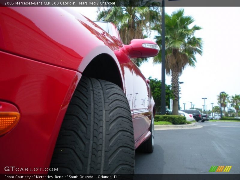 Mars Red / Charcoal 2005 Mercedes-Benz CLK 500 Cabriolet