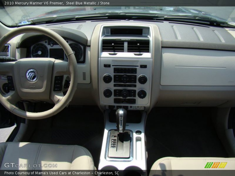 Steel Blue Metallic / Stone 2010 Mercury Mariner V6 Premier