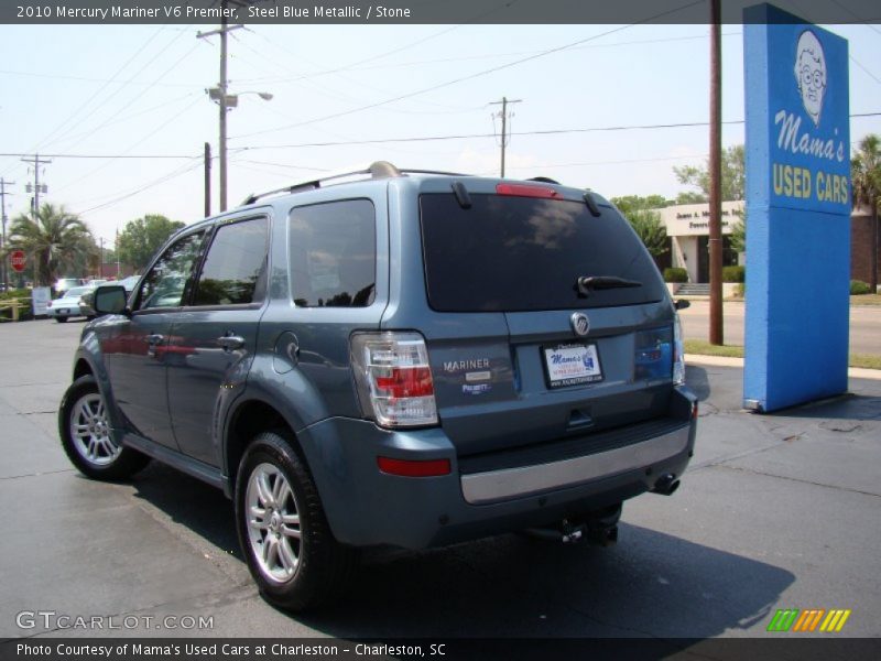 Steel Blue Metallic / Stone 2010 Mercury Mariner V6 Premier