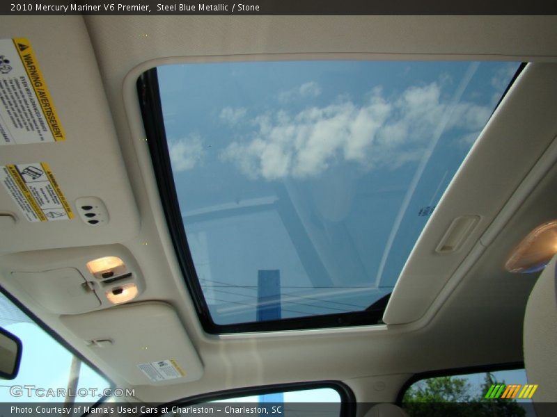 Steel Blue Metallic / Stone 2010 Mercury Mariner V6 Premier