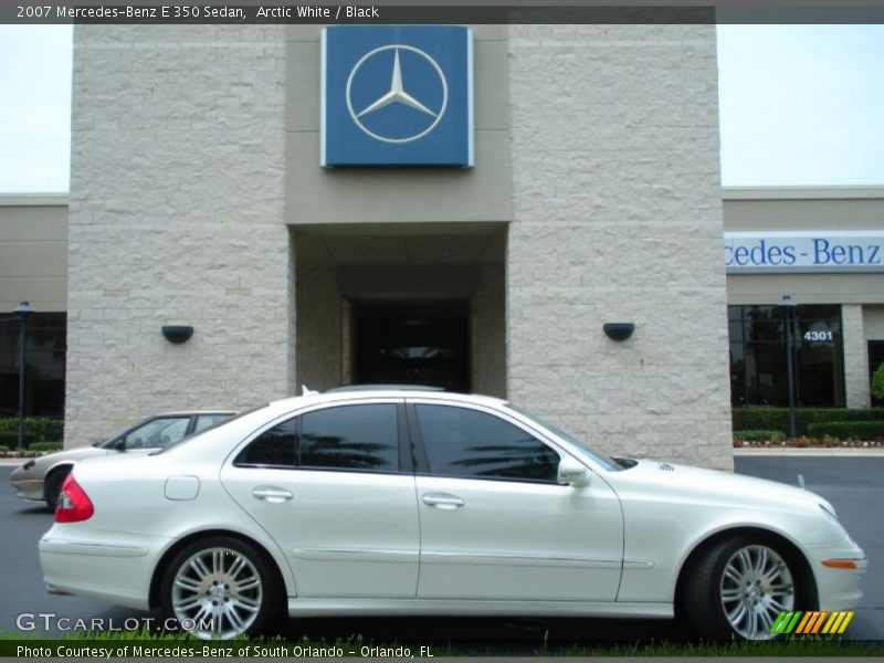 Arctic White / Black 2007 Mercedes-Benz E 350 Sedan