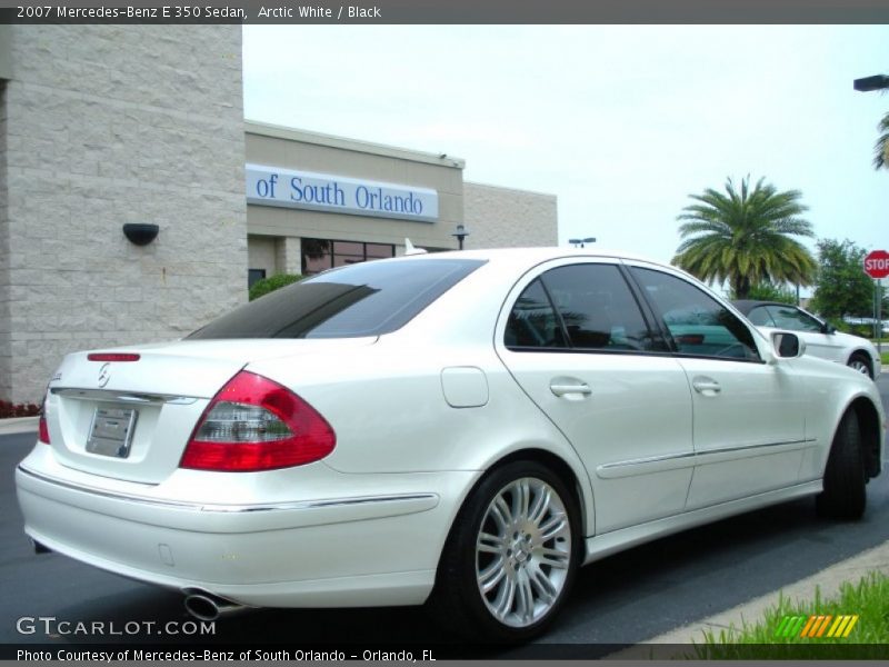 Arctic White / Black 2007 Mercedes-Benz E 350 Sedan