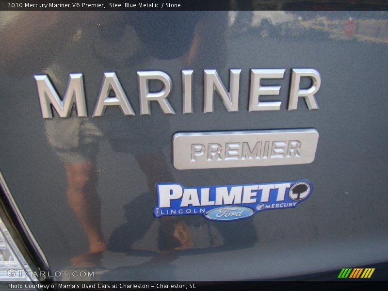 Steel Blue Metallic / Stone 2010 Mercury Mariner V6 Premier