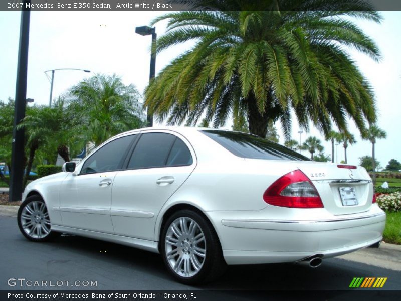 Arctic White / Black 2007 Mercedes-Benz E 350 Sedan