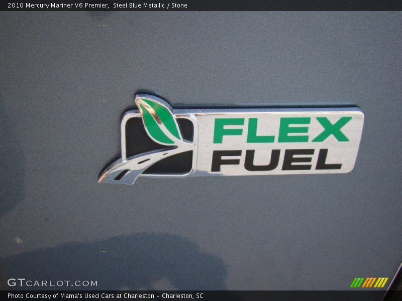 Steel Blue Metallic / Stone 2010 Mercury Mariner V6 Premier
