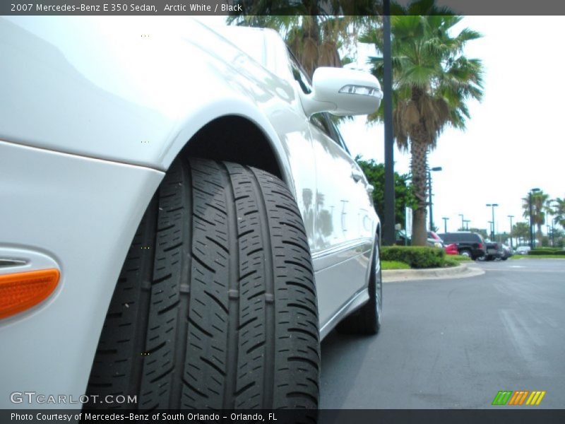Arctic White / Black 2007 Mercedes-Benz E 350 Sedan